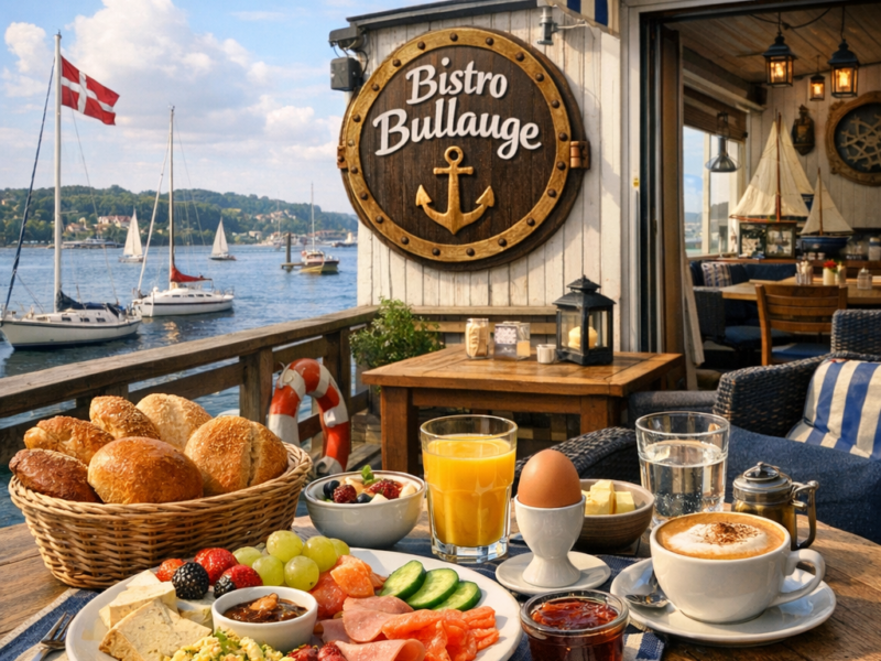Gemütliches Frühstück im Bistro Bullauge bei Flensburg mit maritimer Atmosphäre und Terrasse